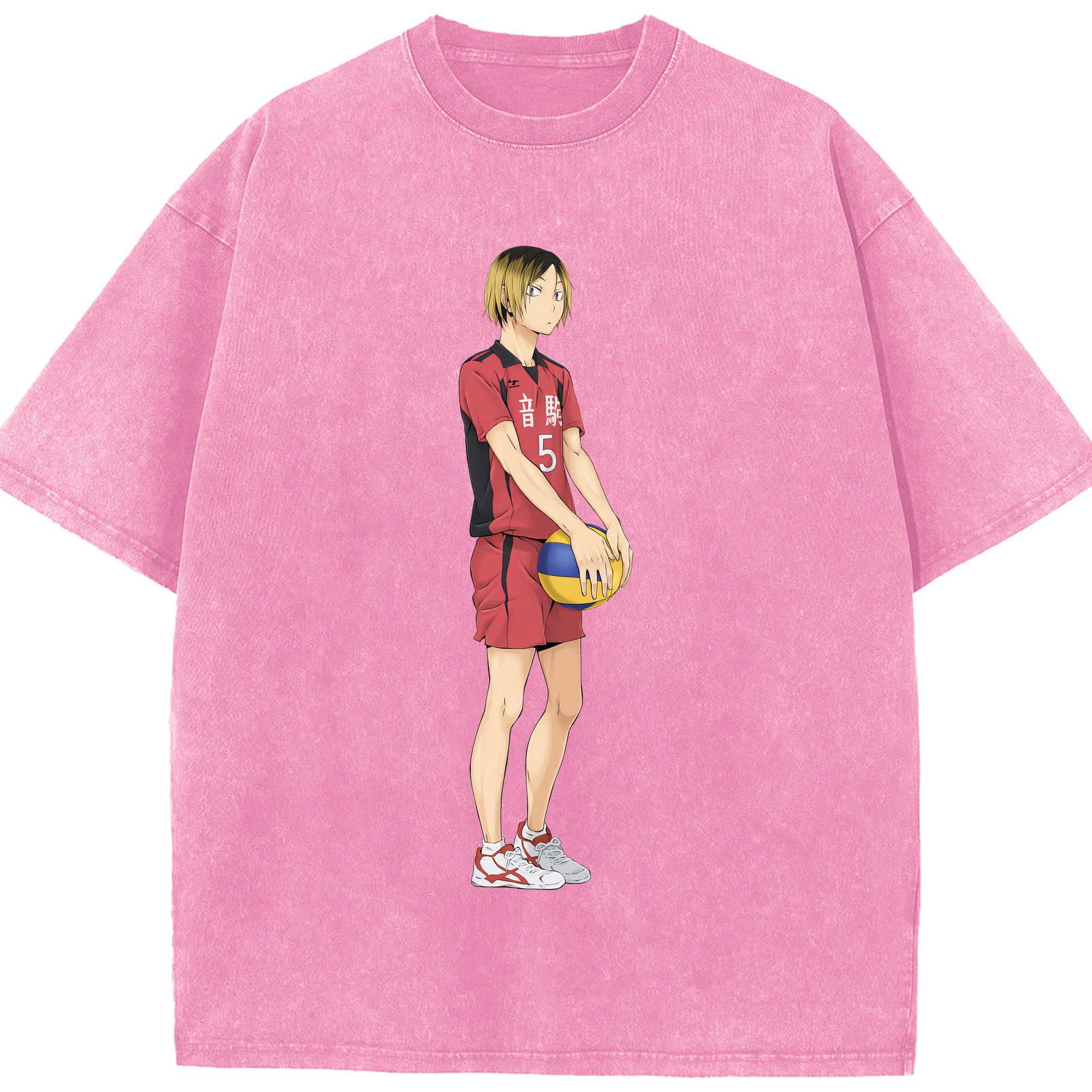 （画像用） ハイキュー!! Haikyu!! 綿100% ヴィンテージ風 半袖Tシャツ（フロントプリント）